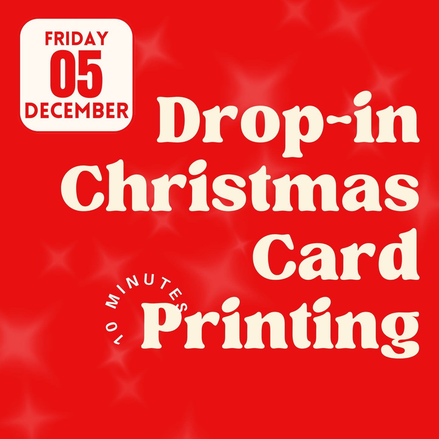 Drop in Christmas Card Printing