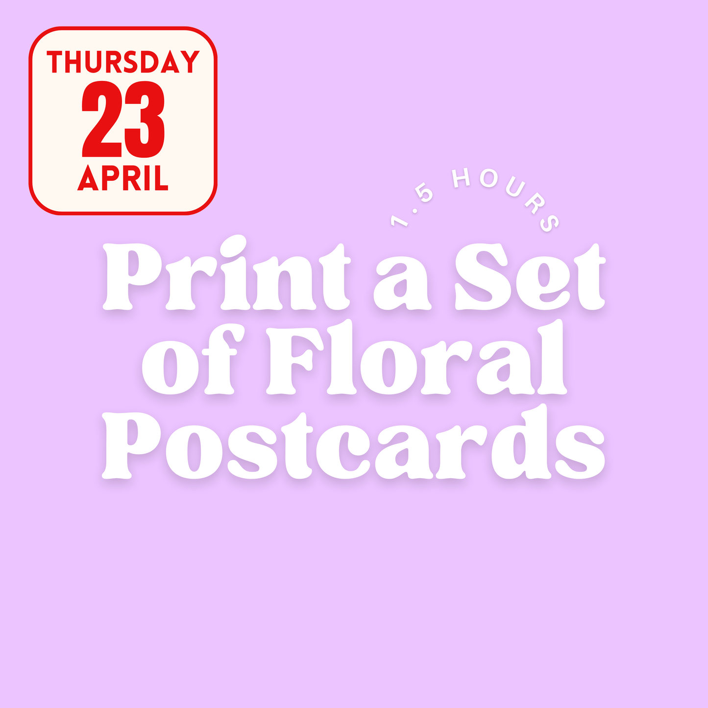 Floral Postcards Workshop