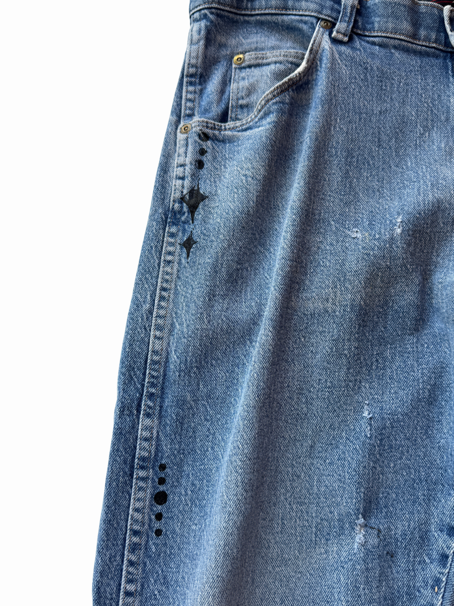 Upcycled Wrangler Jeans