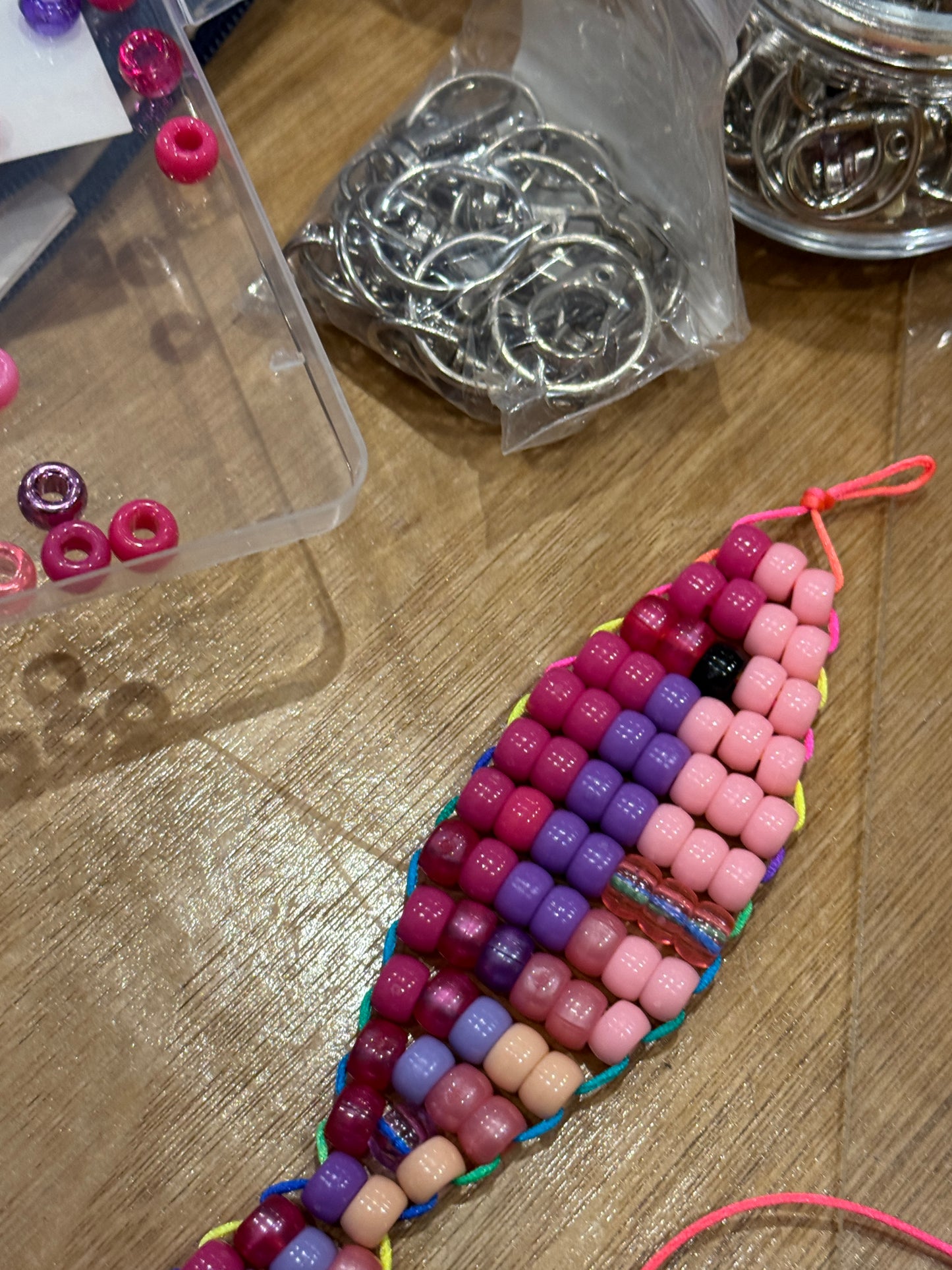 90's Style Beaded kKeyrings