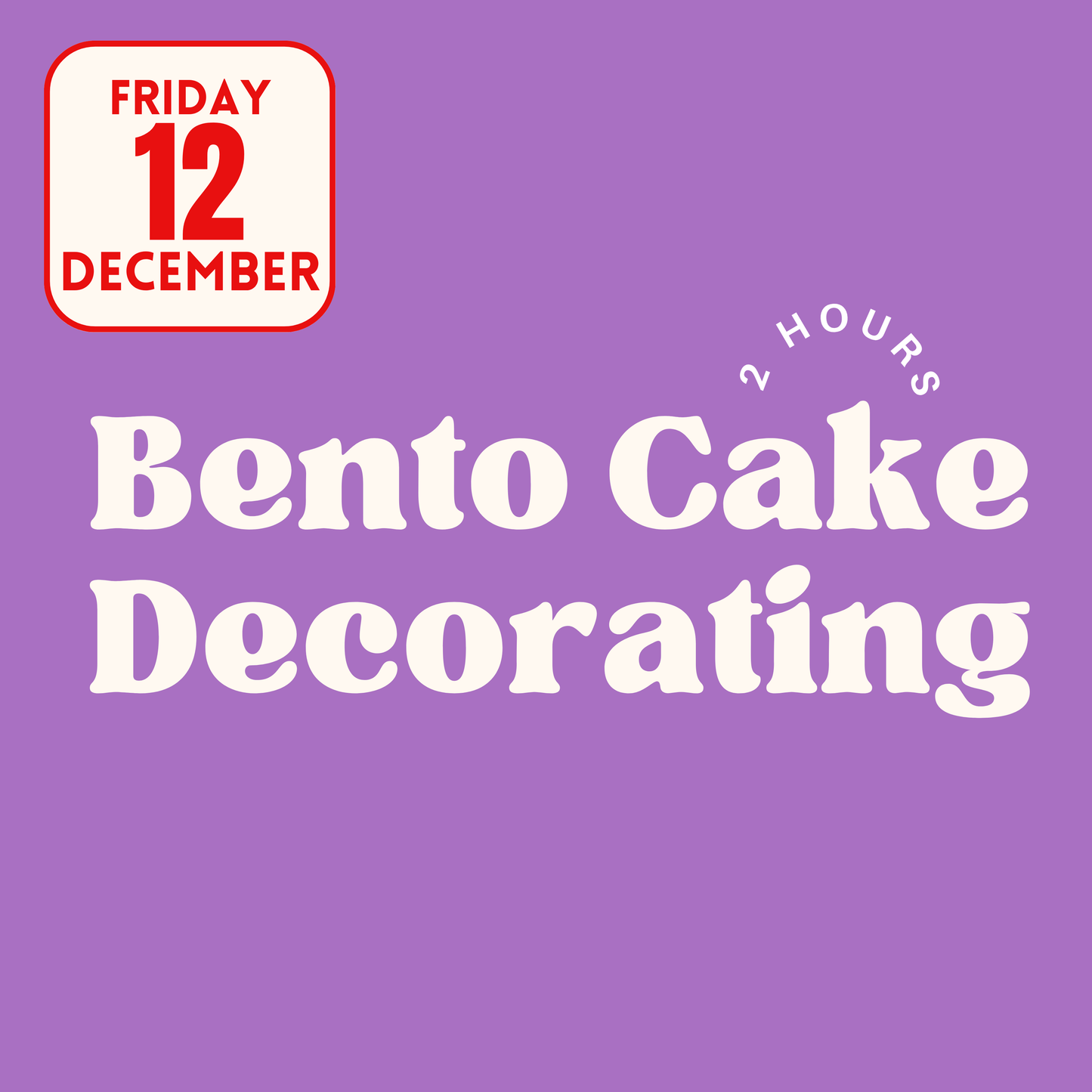 Bento Cake Decorating