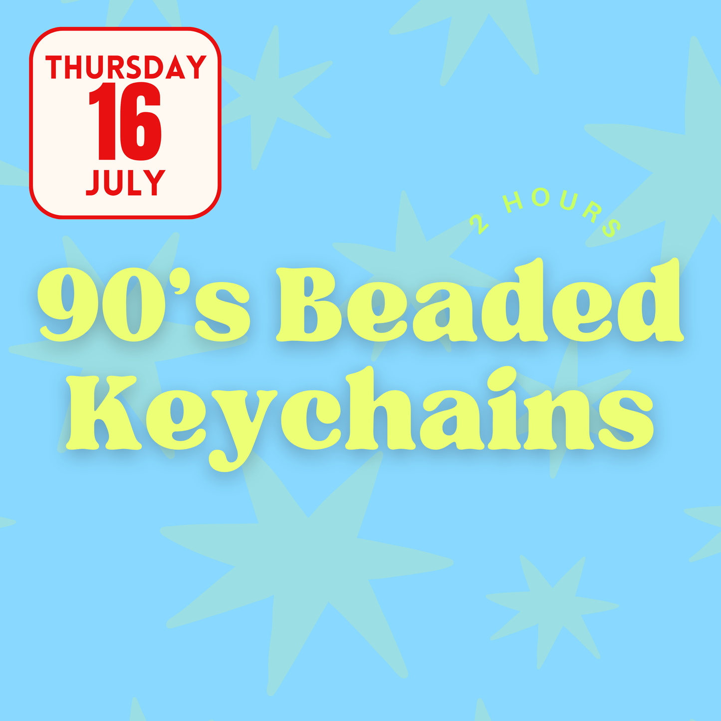90's Style Beaded kKeyrings