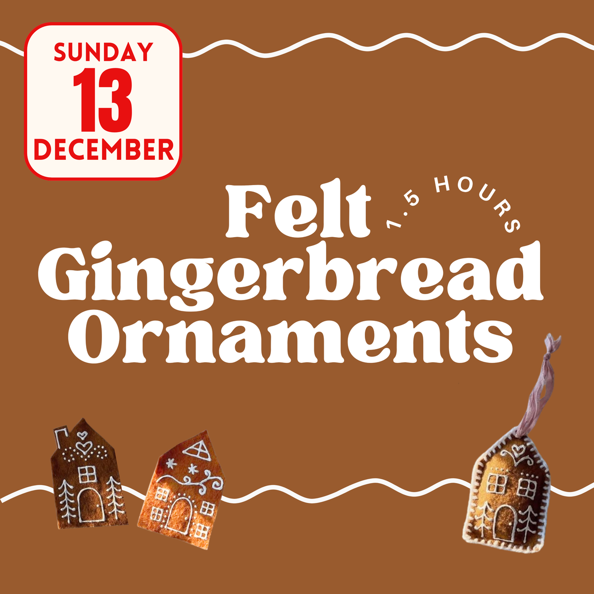 Felt Gingerbread Ornaments