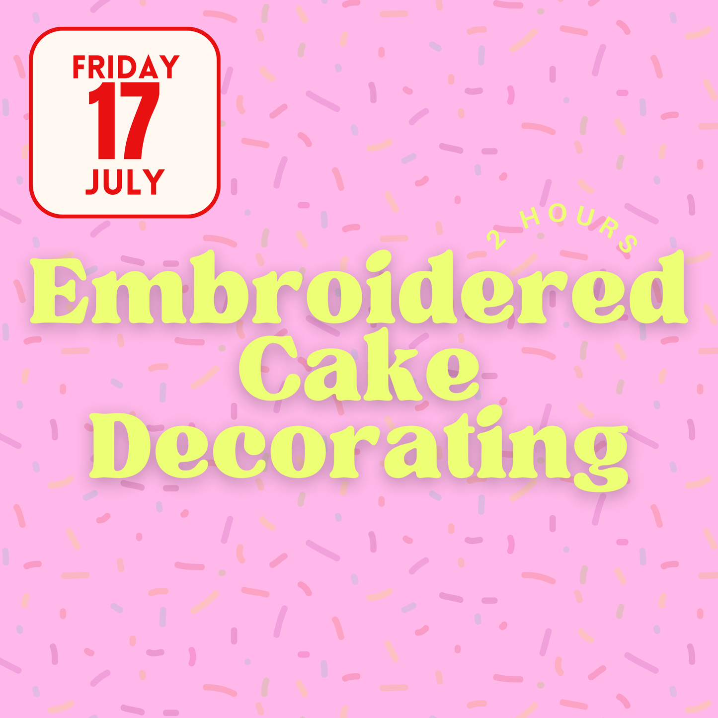 Embroidered Cake Decorating