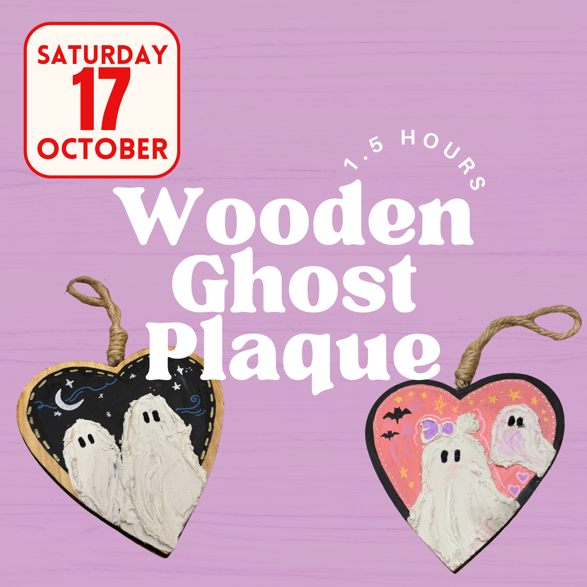 Wooden Ghost Plaque Workshop