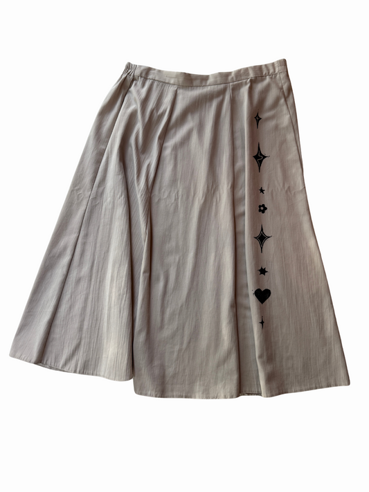 Upcycled Vintage Midi/Maxi Skirt