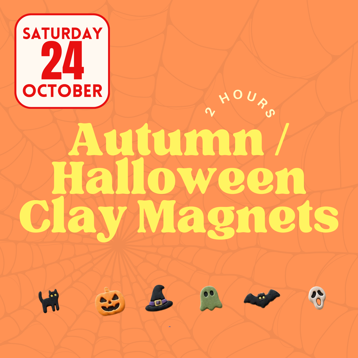 Autumnal / Halloween Clay Magnets