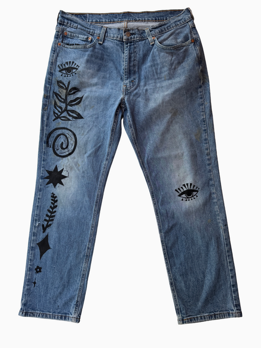 Upcycled Levi's 541 Jeans