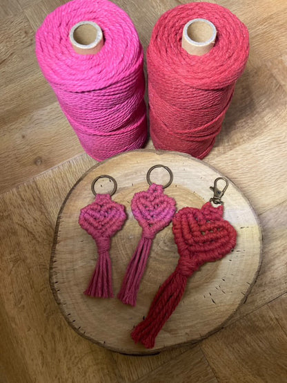 Heart Key Ring Macrame Workshop