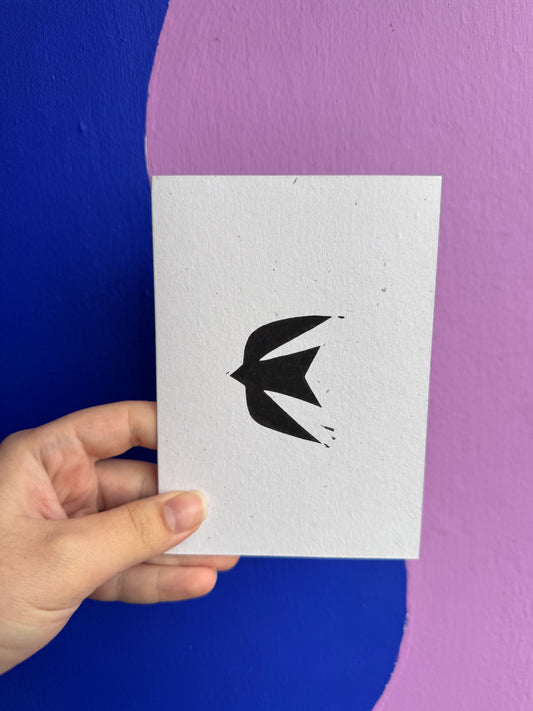 Swallow (Black) Card x10