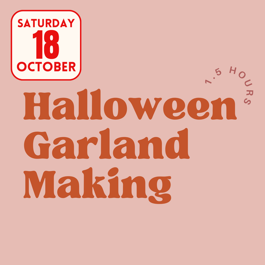 Halloween Garland Making
