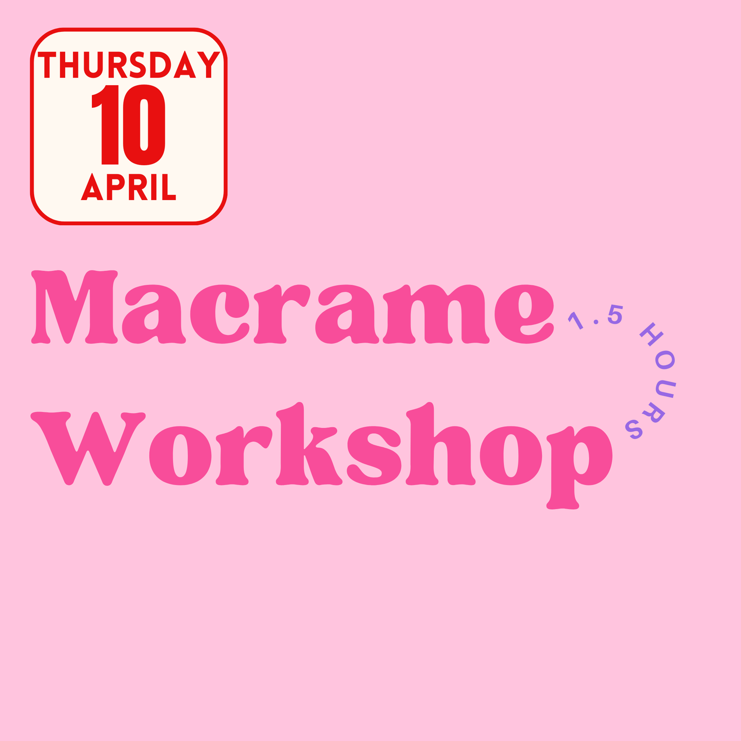 Macrame Key Ring Workshop